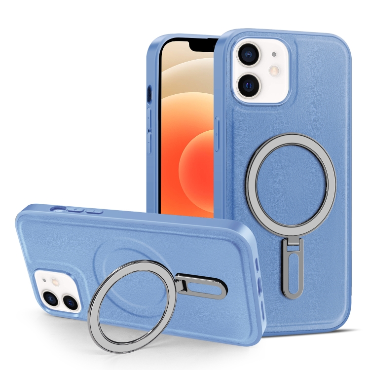 

For iPhone 12 / 12 Pro MagSafe Magnetic Holder Phone Case(Sierra Blue)