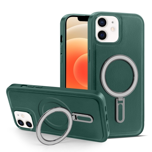 

For iPhone 12 / 12 Pro MagSafe Magnetic Holder Phone Case(Green)