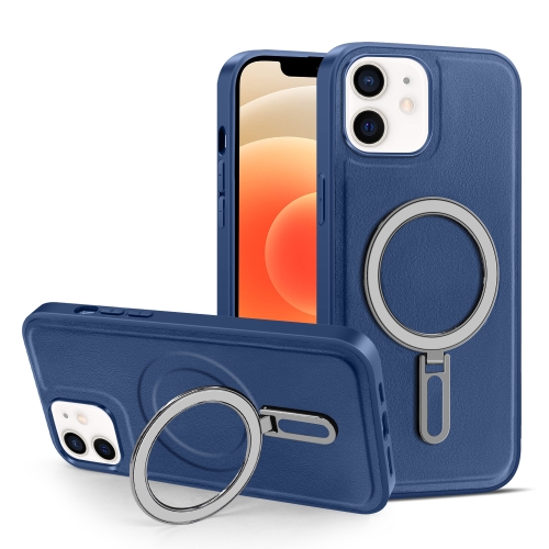 

For iPhone 12 / 12 Pro MagSafe Magnetic Holder Phone Case(Royal Blue)