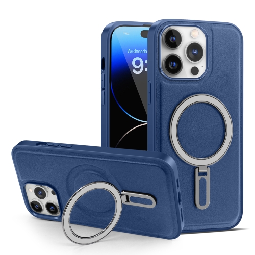 

For iPhone 14 Pro MagSafe Magnetic Holder Phone Case(Royal Blue)