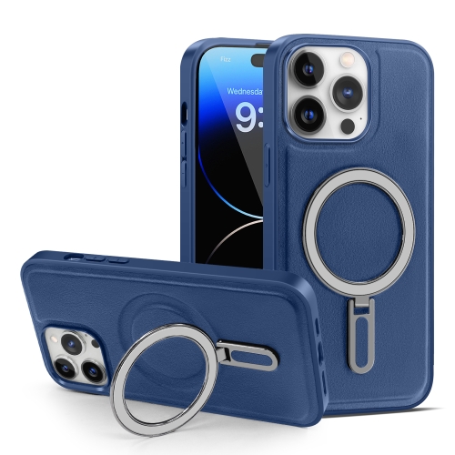 

For iPhone 14 Pro Max MagSafe Magnetic Holder Phone Case(Royal Blue)