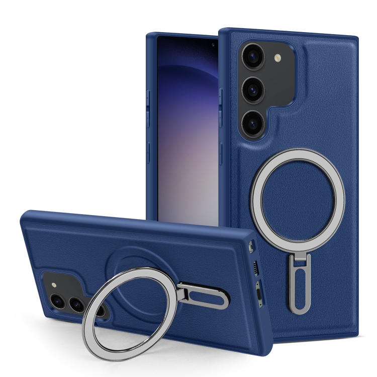 

For Samsung Galaxy S23 5G MagSafe Magnetic Holder Phone Case(Royal Blue)