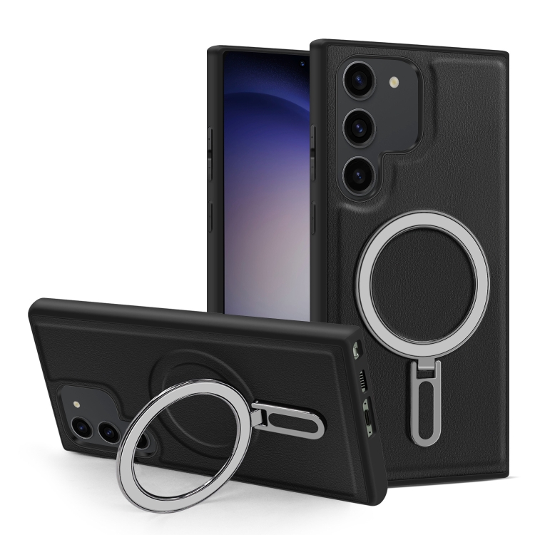 

For Samsung Galaxy S23 5G MagSafe Magnetic Holder Phone Case(Black)