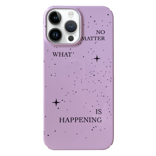 

For iPhone 14 Pro Max Painted Pattern PC Phone Case(Splashing Ink)