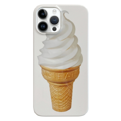 

For iPhone 14 Pro Max Painted Pattern PC Phone Case(Ice Cream)