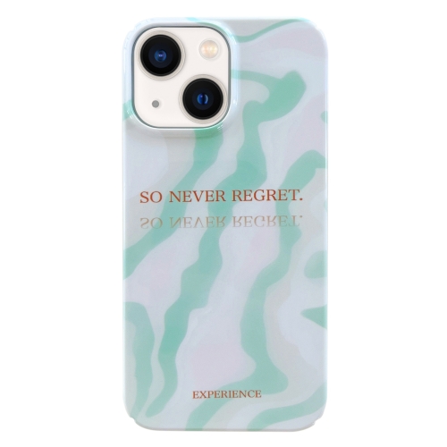 

For iPhone 14 Plus Painted Pattern PC Phone Case(Matcha Green)