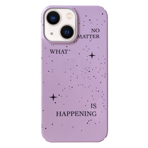 

For iPhone 14 Plus Painted Pattern PC Phone Case(Splashing Ink)