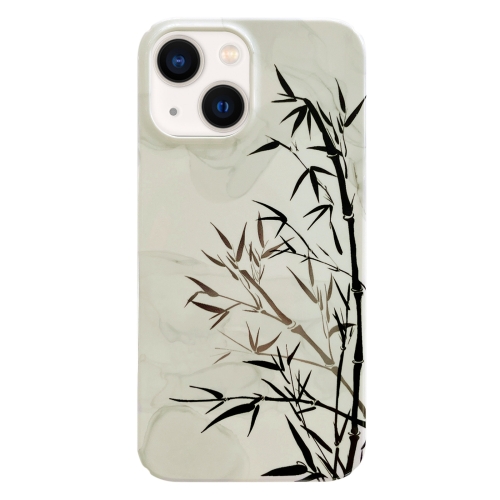 For iPhone 14 Plus Painted Pattern PC Phone Case(Ink Painting)
