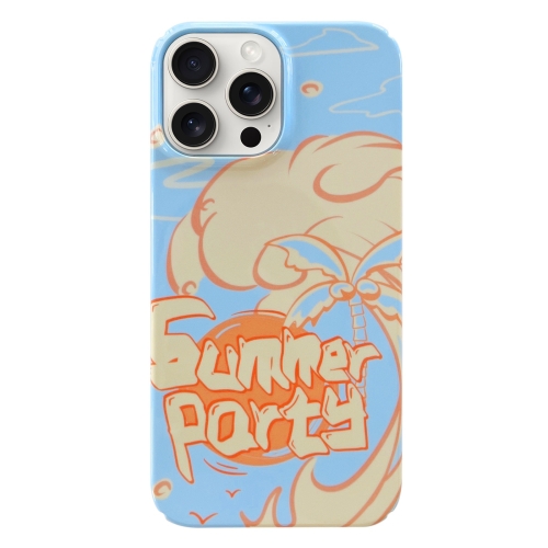 

For iPhone 15 Pro Painted Pattern PC Phone Case(Summer Party)