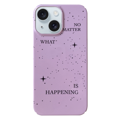 

For iPhone 15 Painted Pattern PC Phone Case(Splashing Ink)