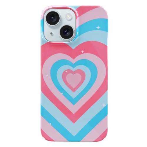 

For iPhone 15 Painted Pattern PC Phone Case(Love)