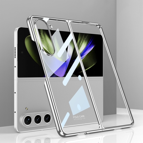 

For Samsung Galaxy Z Fold5 GKK Phantom Electroplating Full Coverage Phone Case(Silver)