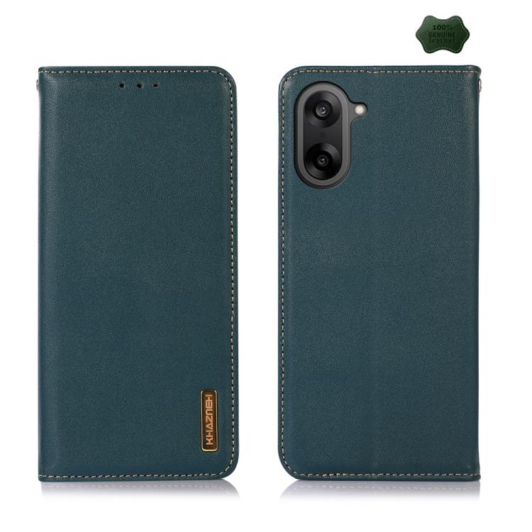 

For OnePlus Nord CE5 / Ace 5 Racing KHAZNEH Nappa Top Layer Cowhide Leather Phone Case(Green)