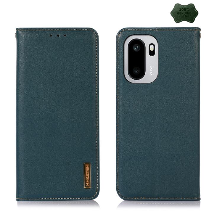 

For OnePlus 15R/Ace 6 5G/Ace 6T 5G KHAZNEH Nappa Top Layer Cowhide Leather Phone Case(Green)