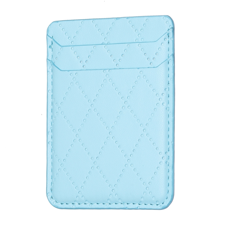 

BFK11 Diamond Lattice Card Bag Mobile Phone Back Sticker(Blue)