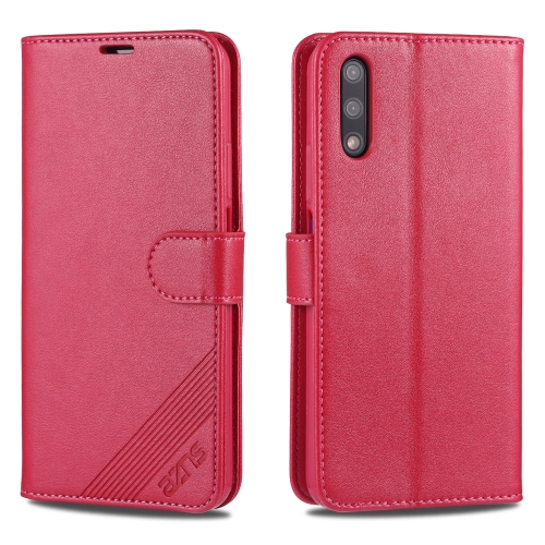 For Huawei Honor 9X AZNS Sheepskin Texture Horizontal Flip Leather Case with Holder & Card Slots & Wallet(Red)