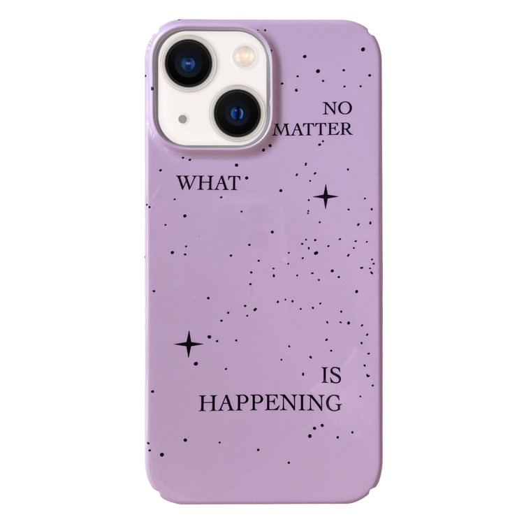 

For iPhone 13 Painted Pattern PC Phone Case(Splashing Ink)