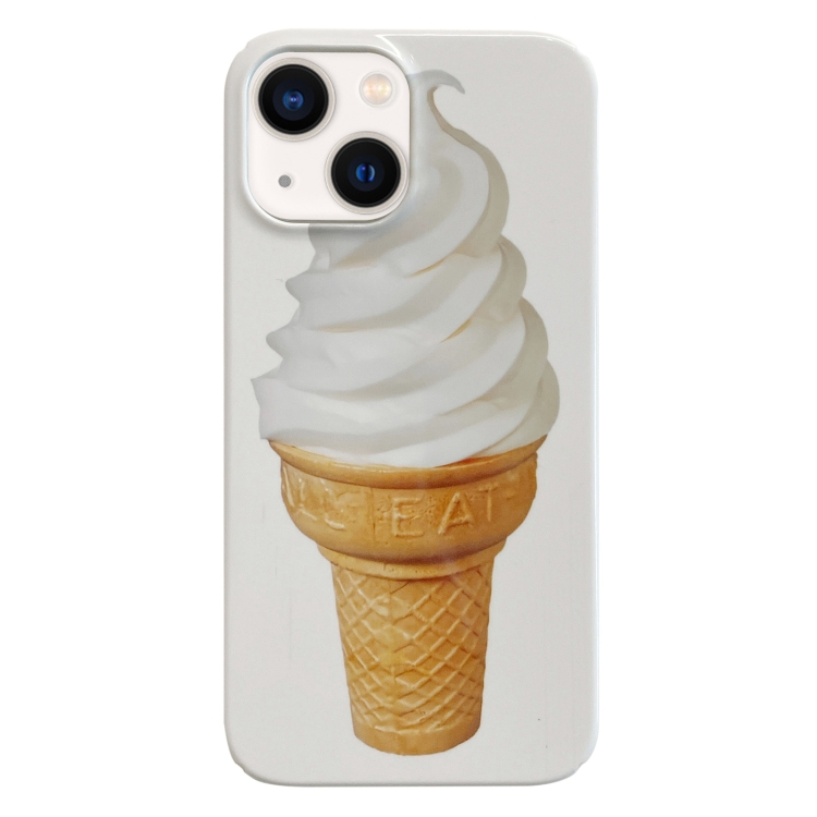 

For iPhone 13 Painted Pattern PC Phone Case(Ice Cream)