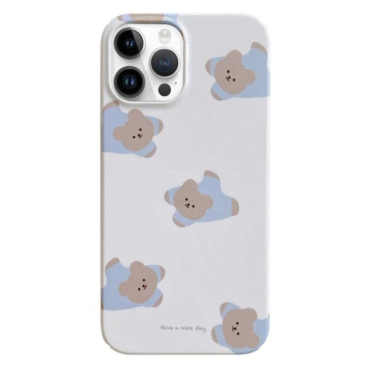 

For iPhone 12 Pro Max Painted Pattern PC Phone Case(Papa Bear)