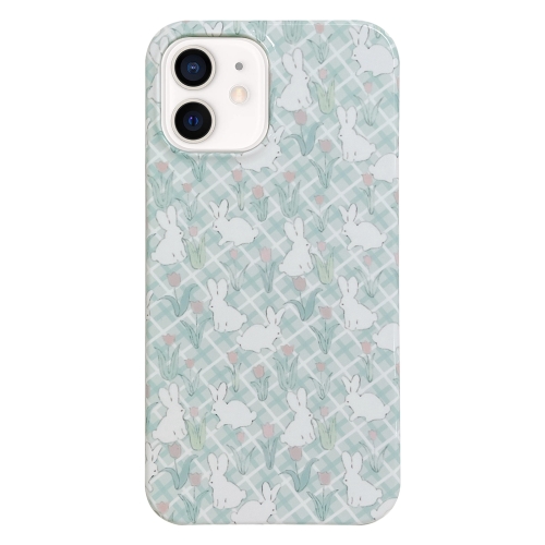 

For iPhone 11 Painted Pattern PC Phone Case(Tulip Bunny)