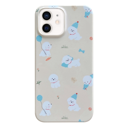 

For iPhone 11 Painted Pattern PC Phone Case(Milk Yellow Dog)