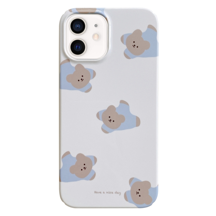 

For iPhone 11 Painted Pattern PC Phone Case(Papa Bear)