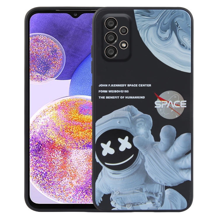 

For Samsung Galaxy A23 5G / 4G Martian Astronaut Pattern Shockproof Phone Case(Black)