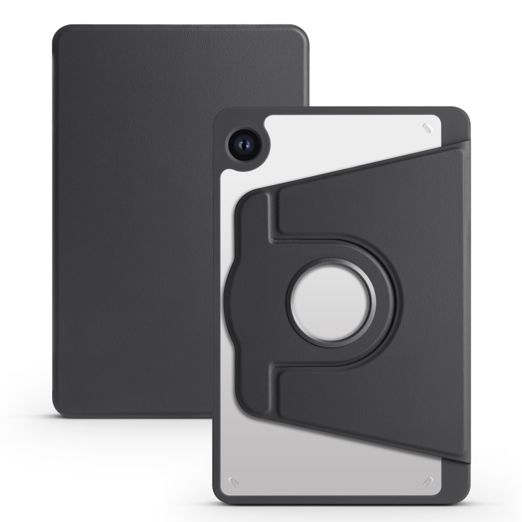 

For Samsung Galaxy Tab A9+ Acrylic 360 Degree Rotation Smart Tablet Leather Case(Black)