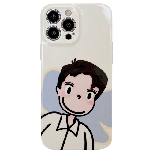 

For iPhone 14 Pro Precise Hole TPU Phone Case(Boy)