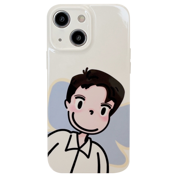 

For iPhone 14 Precise Hole TPU Phone Case(Boy)