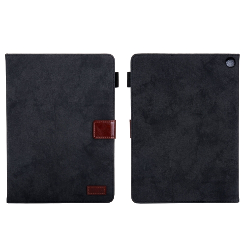 

For Amazon Fire Max 11 2023 Cloth Texture Leather Smart Tablet Case(Black)