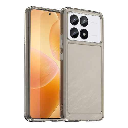 

For Xiaomi Redmi K70 Candy Series TPU Phone Case(Transparent Grey)