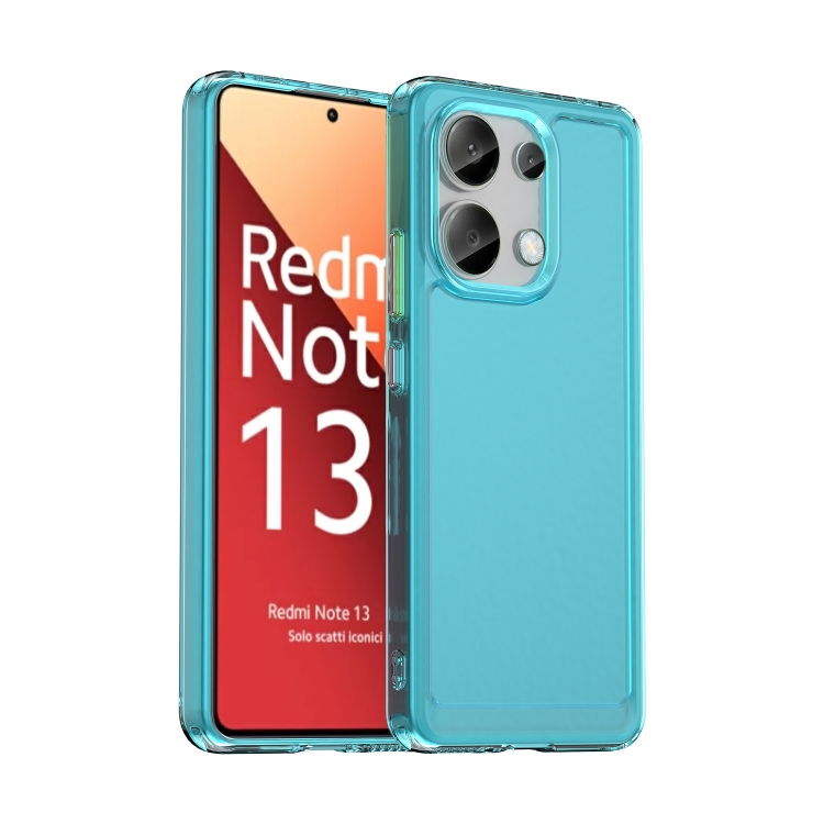 

For Xiaomi Redmi Note 13 4G Candy Series TPU Phone Case(Transparent Blue)