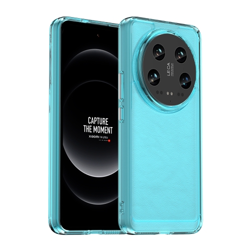 

For Xiaomi 14 Ultra Candy Series TPU Phone Case(Transparent Blue)