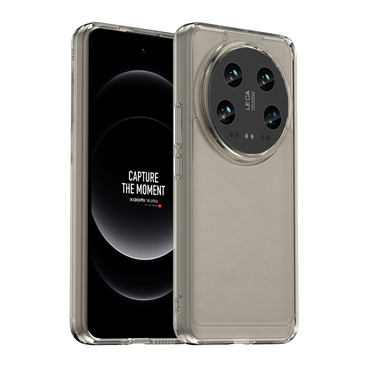 

For Xiaomi 14 Ultra Candy Series TPU Phone Case(Transparent Grey)