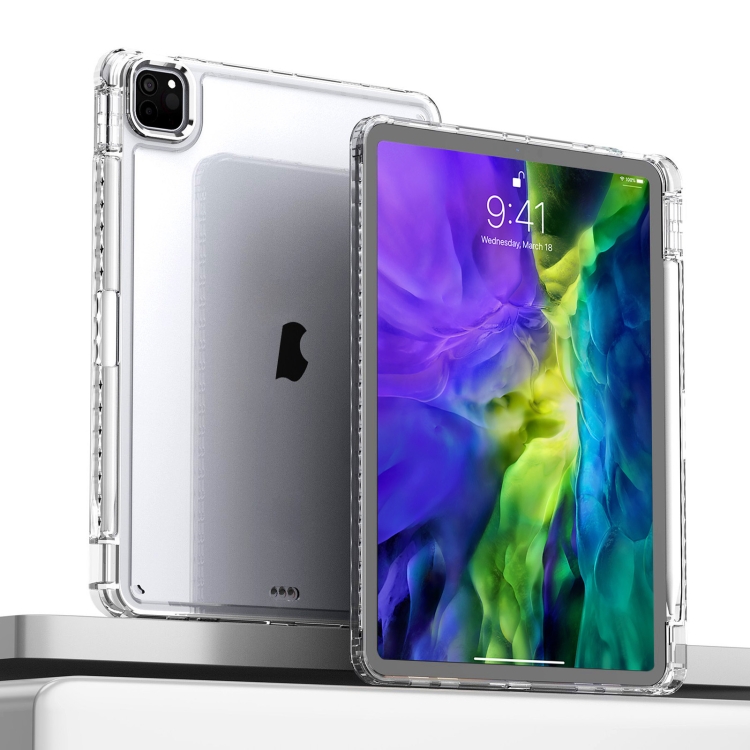 

For iPad Pro 11 2022 / 2021 / 2020 Clear Acrylic Shockproof Tablet Case(White)