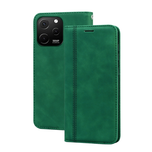 

For Huawei nova Y61/Enjoy 50z Frosted Business Magnetic Horizontal Flip PU Phone Case(Green)