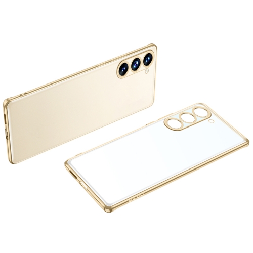 

For Samsung Galaxy S23+ 5G SULADA Electroplating Frosted TPU Phone Case(Gold)