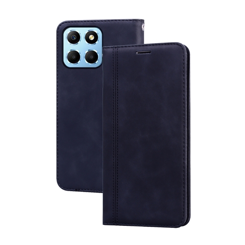 

For Honor X8 5G/Play6C 5G/X6 4G/X6S/70 Lite Frosted Business Magnetic Horizontal Flip PU Phone Case(Black)