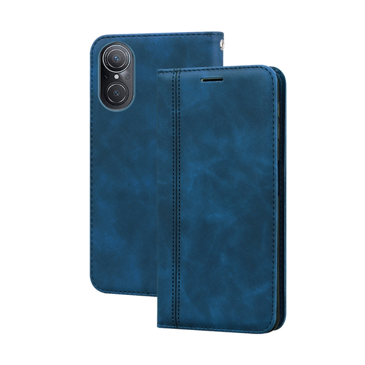 

For Honor 50 SE Frosted Business Magnetic Horizontal Flip PU Phone Case(Blue)