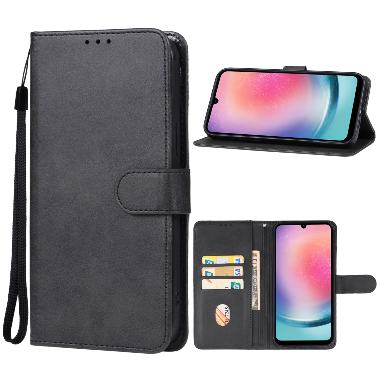 

For Samsung Galaxy A25 5G Global Leather Phone Case(Black)