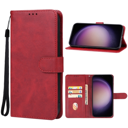 

For Samsung Galaxy S23 FE 5G Leather Phone Case(Red)