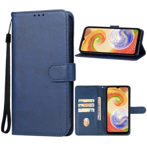 For Samsung Galaxy A05 Leather Phone Case(Blue)