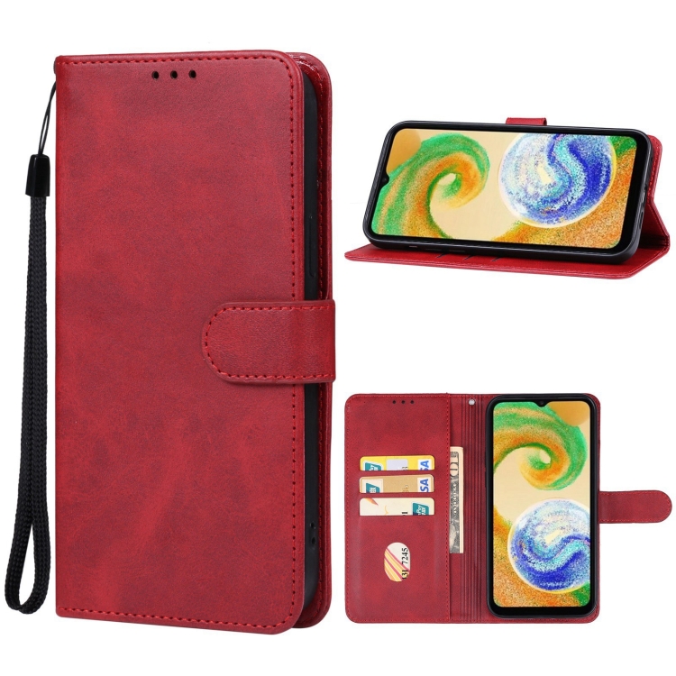 

For Samsung Galaxy A05s Leather Phone Case(Red)