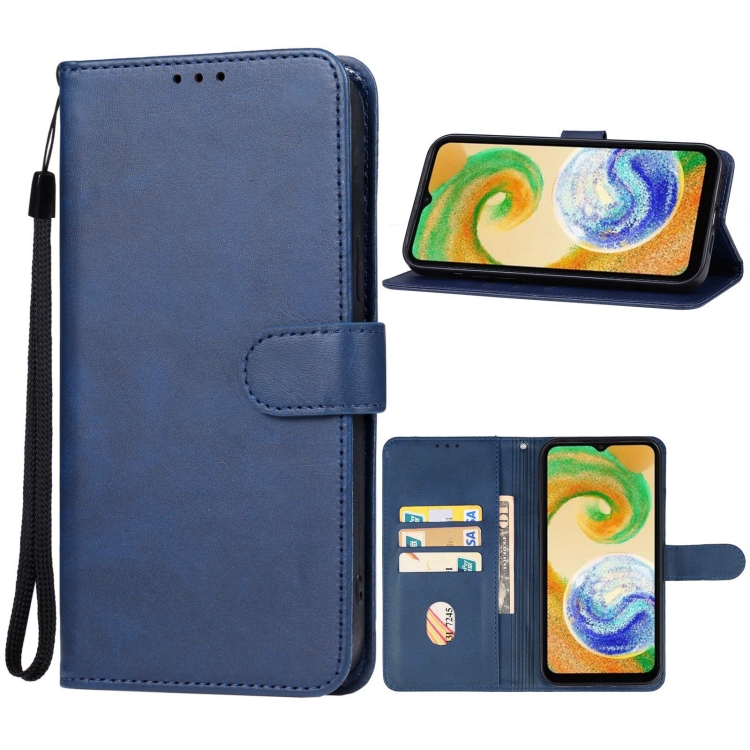 

For Samsung Galaxy A05s Leather Phone Case(Blue)