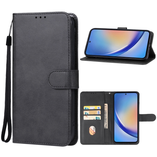 

For Samsung Galaxy A35 Leather Phone Case(Black)