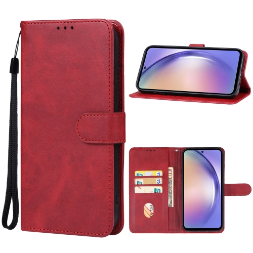 

For Samsung Galaxy A55 Leather Phone Case(Red)