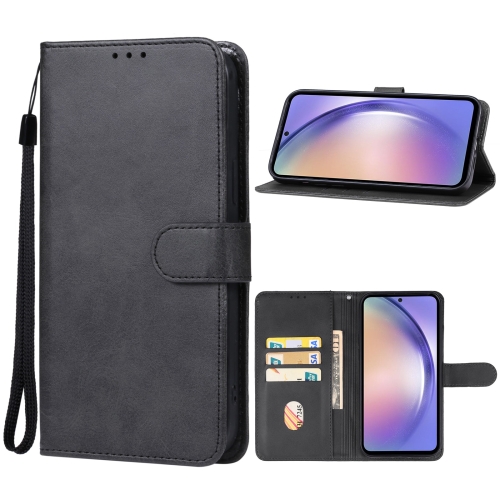 

For Samsung Galaxy A55 Leather Phone Case(Black)