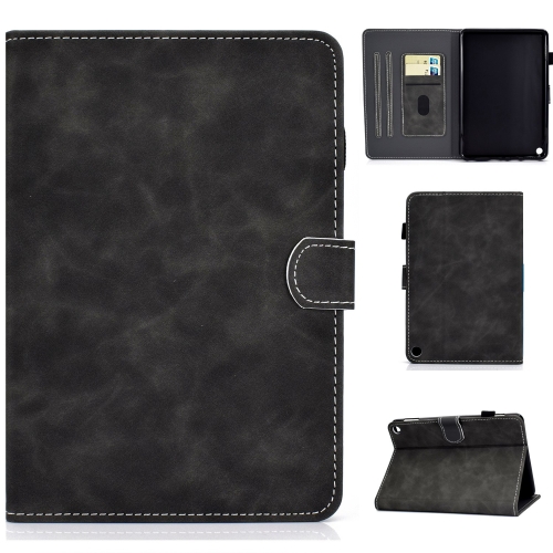 

For Amazon Fire Max 11 2023 Cowhide Texture Smart Leather Tablet Case(Black)