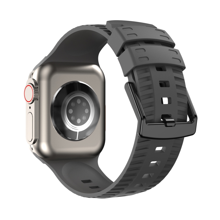 

Tire Texture Silicone Watch Band For Apple Watch 4 40mm(Midnight)